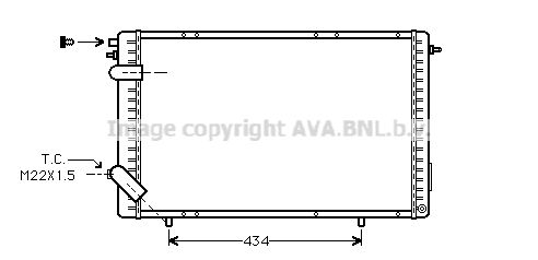 AVA QUALITY COOLING Радиатор, охлаждение двигателя RT2172